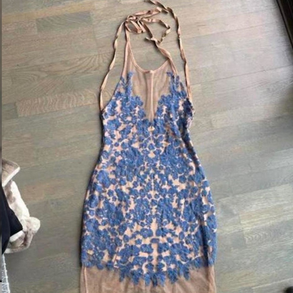 For Love and Lemons Blue lace dress - Picture 2 of 2